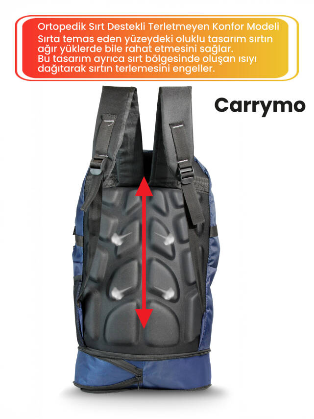 Carrymo Orijinal Körüklü Ortopedik Konfor Modeli Çok Gözlü Gezi Seyahat Yürüyüş Dağcı Kamp Spor Sırt Çantası - 19