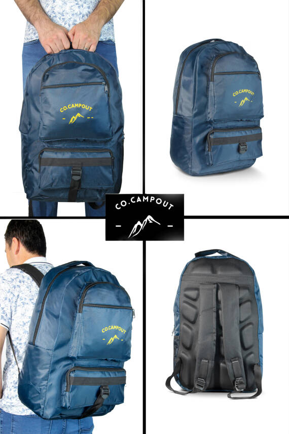 Co.Campout Orijinal Körüksüz Ortopedik Konfor Modeli Çok Gözlü Gezi Seyahat Yürüyüş Dağcı Kamp Spor Sırt Çantası - 13