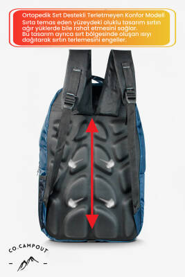 Co.Campout Orijinal Körüksüz Ortopedik Konfor Modeli Çok Gözlü Gezi Seyahat Yürüyüş Dağcı Kamp Spor Sırt Çantası - 15