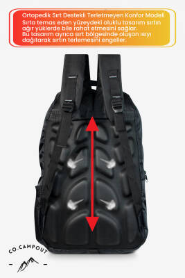 Co.Campout Orijinal Körüksüz Ortopedik Konfor Modeli Çok Gözlü Gezi Seyahat Yürüyüş Dağcı Kamp Spor Sırt Çantası - 6
