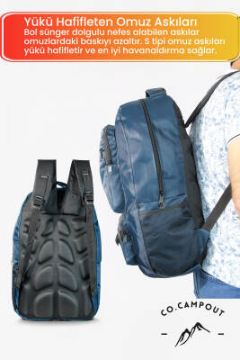 Co.Campout Orijinal Körüksüz Ortopedik Konfor Modeli Çok Gözlü Gezi Seyahat Yürüyüş Dağcı Kamp Spor Sırt Çantası - 16