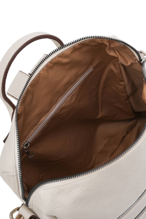 David Jones Çok Bölmeli Fermuarlı Kadın Sırt Çantası DJ257-1 - 6