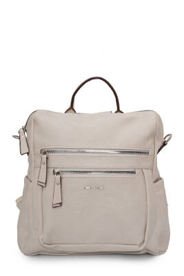 David Jones Çok Bölmeli Fermuarlı Kadın Sırt Çantası DJ257-1 - David Jones