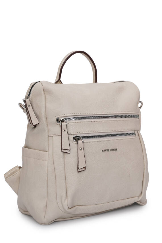 David Jones Çok Bölmeli Fermuarlı Kadın Sırt Çantası DJ257-1 - 2