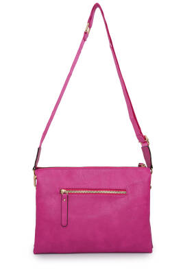 David Jones Kapaklı Fermuar Detaylı Çapraz Askılı Çanta DJ245-2 - 7