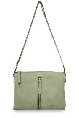 David Jones Kapaklı Fermuar Detaylı Çapraz Askılı Çanta DJ245-2 - 9