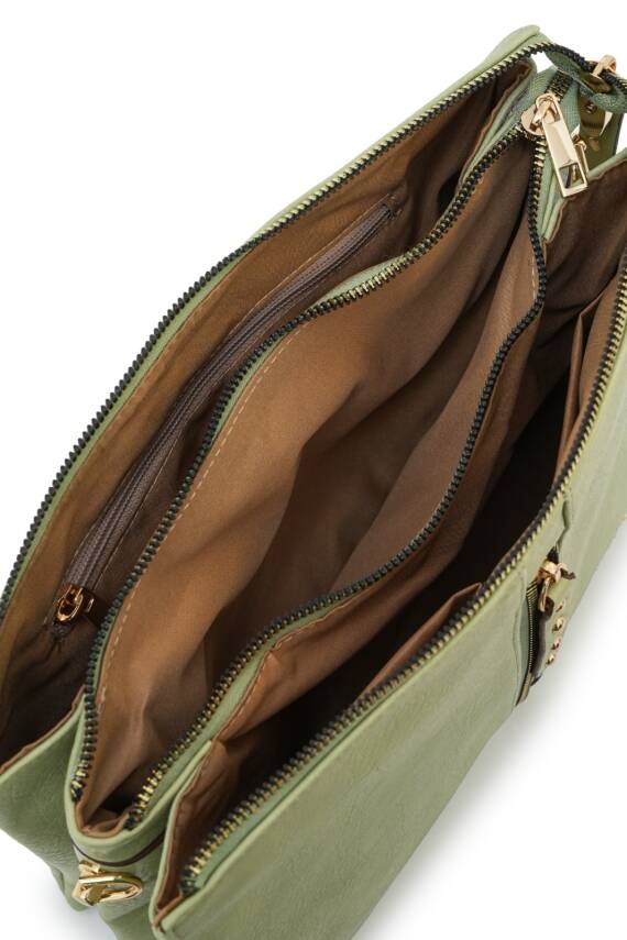 David Jones Kapaklı Fermuar Detaylı Çapraz Askılı Çanta DJ245-2 - 13