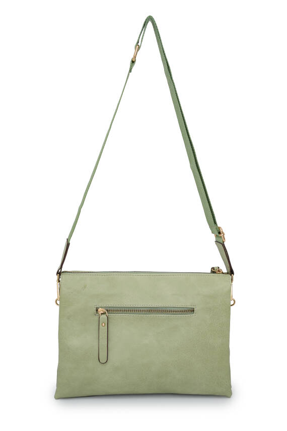 David Jones Kapaklı Fermuar Detaylı Çapraz Askılı Çanta DJ245-2 - 14