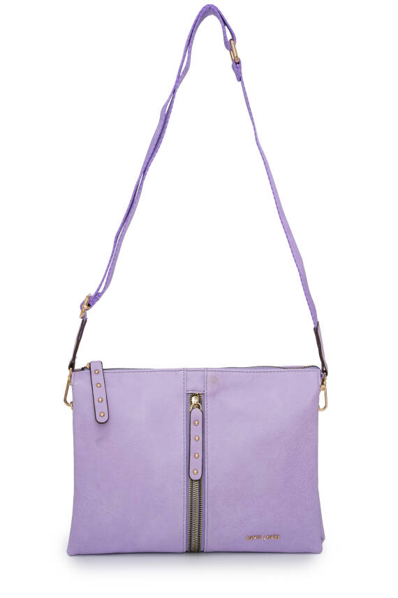 David Jones Kapaklı Fermuar Detaylı Çapraz Askılı Çanta DJ245-2 - 16