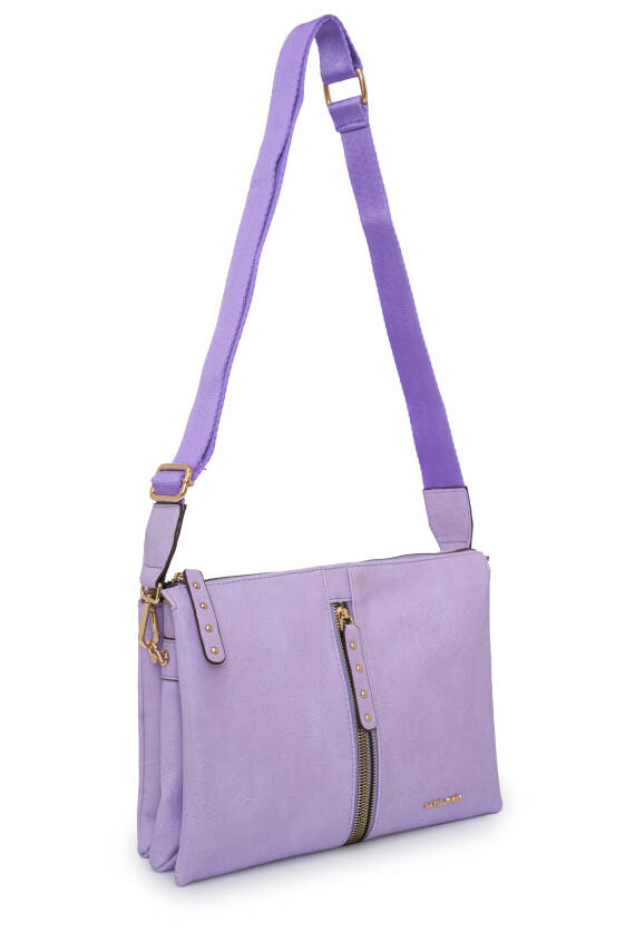 David Jones Kapaklı Fermuar Detaylı Çapraz Askılı Çanta DJ245-2 - 17