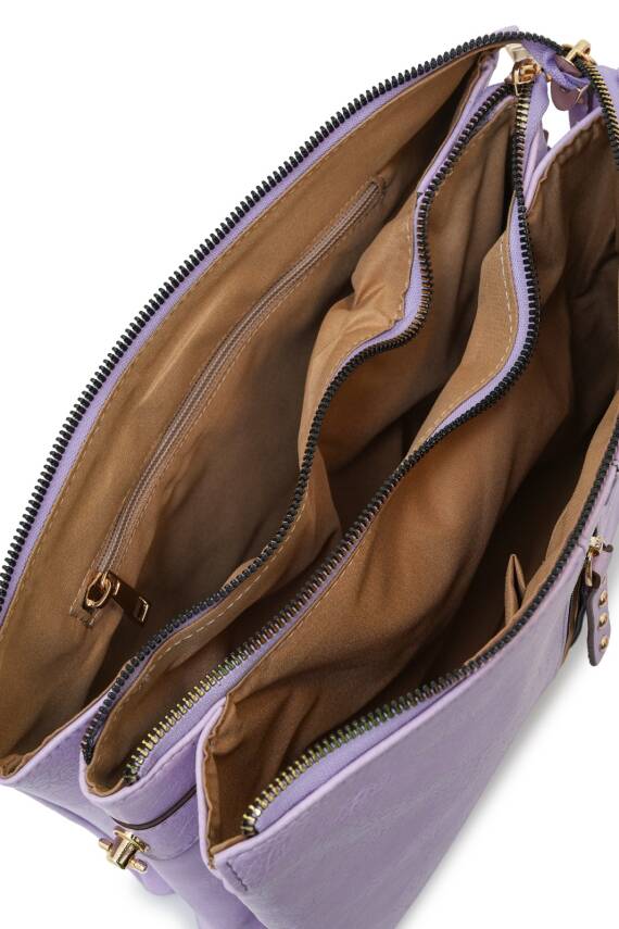 David Jones Kapaklı Fermuar Detaylı Çapraz Askılı Çanta DJ245-2 - 20