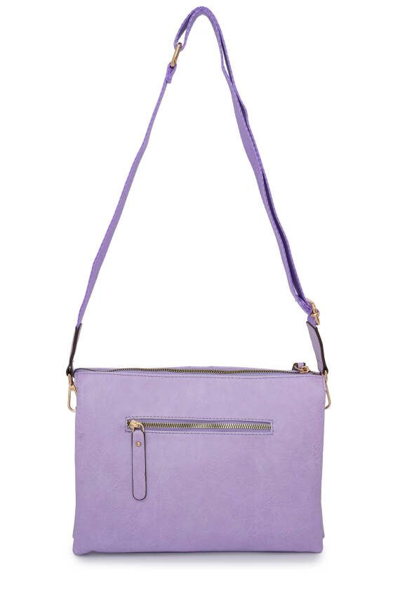 David Jones Kapaklı Fermuar Detaylı Çapraz Askılı Çanta DJ245-2 - 21