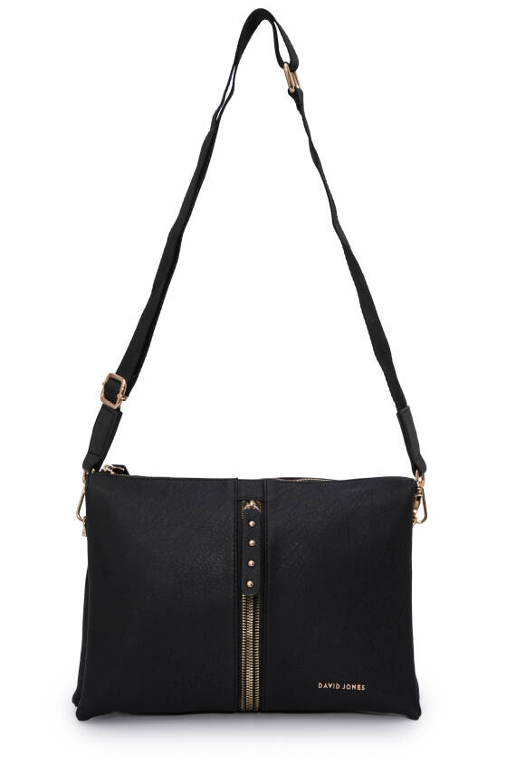 David Jones Kapaklı Fermuar Detaylı Çapraz Askılı Çanta DJ245-2 - 24