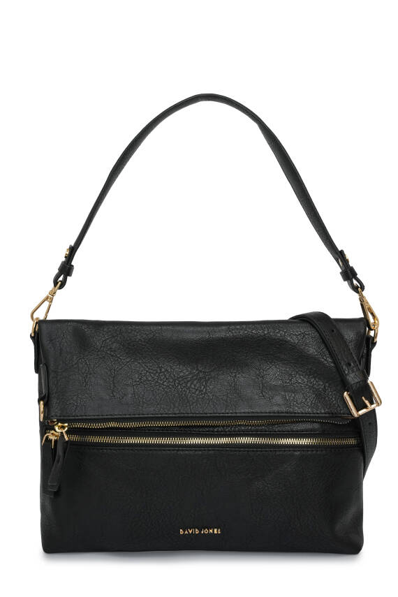 David Jones Kapaklı Fermuar Detaylı Çapraz Askılı Çanta DJ260 - 8