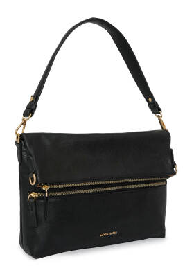 David Jones Kapaklı Fermuar Detaylı Çapraz Askılı Çanta DJ260 - 10