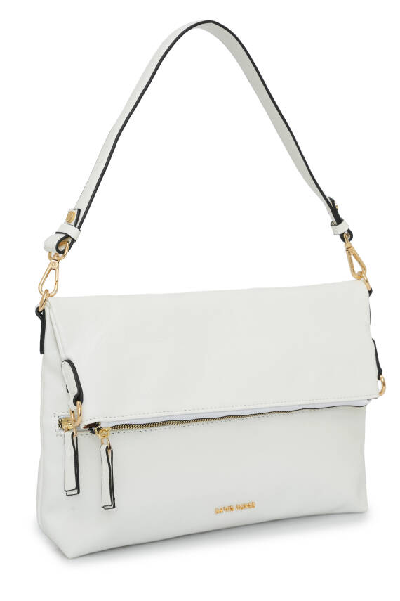 David Jones Kapaklı Fermuar Detaylı Çapraz Askılı Çanta DJ260 - 18