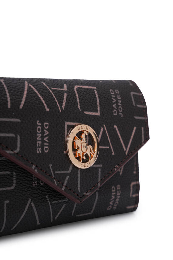 David Jones Logo Detaylı Kapaklı Mini Cüzdan CZ103 - 3