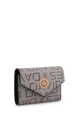 David Jones Logo Detaylı Kapaklı Mini Cüzdan CZ103 - 25