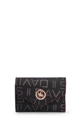 David Jones Logo Detaylı Kapaklı Mini Cüzdan CZ103 - David Jones