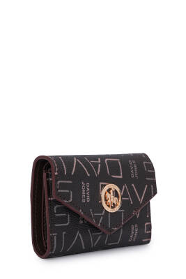 David Jones Logo Detaylı Kapaklı Mini Cüzdan CZ103 - David Jones