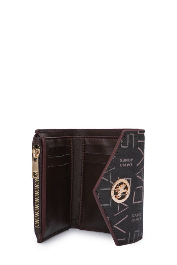 David Jones Logo Detaylı Kapaklı Mini Cüzdan CZ103 - 5