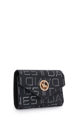 David Jones Logo Detaylı Kapaklı Mini Cüzdan CZ103 - 7
