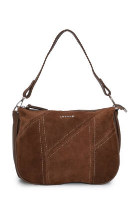 David Jones Süet Dokulu Kadın Omuz Çantası ED069 - David Jones