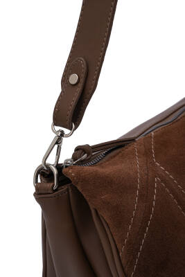 David Jones Süet Dokulu Kadın Omuz Çantası ED069 - David Jones