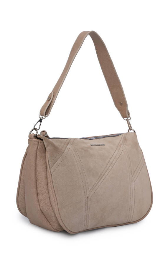 David Jones Süet Dokulu Kadın Omuz Çantası ED069 - 14