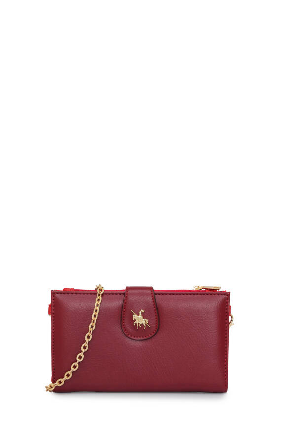 David Jones Zincir Detaylı Askılı Kadın Cüzdan CZ102-1 - 1