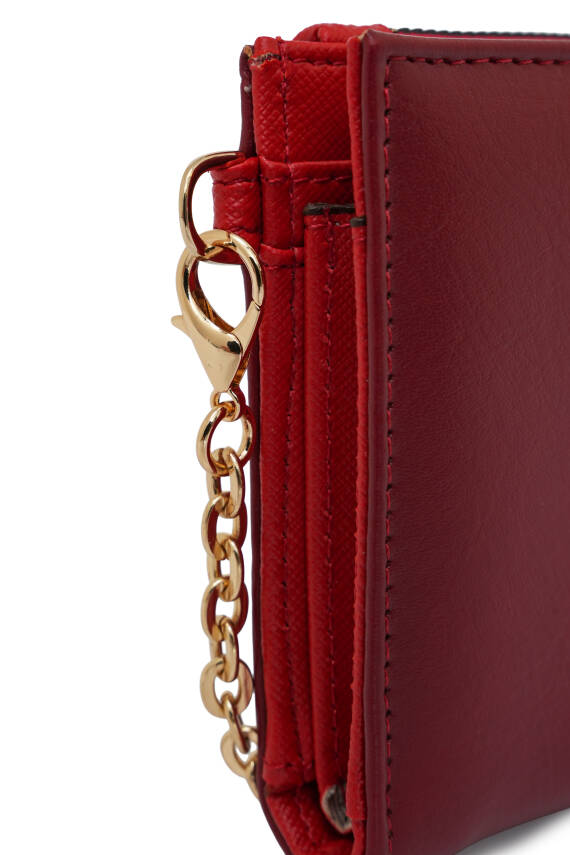 David Jones Zincir Detaylı Askılı Kadın Cüzdan CZ102-1 - 4