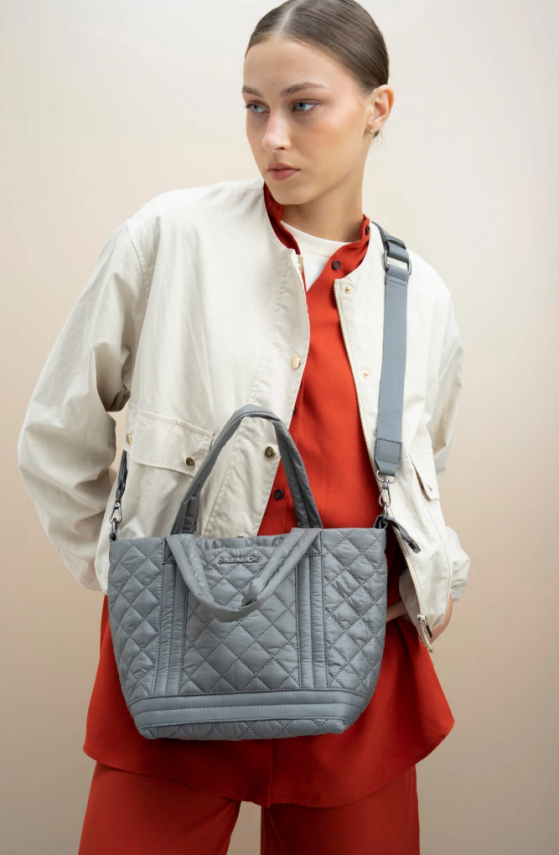 Matthew Cox Kapitone Desenli Çok Bölmeli Omuz ve El Çantası Byn2317 - 7