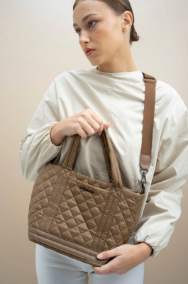 Matthew Cox Kapitone Desenli Çok Bölmeli Omuz ve El Çantası Byn2317 - 12