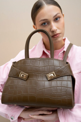 Matthew Cox Kroko Desenli Kadın El ve Omuz Çantası BYN2286 - Matthew Cox