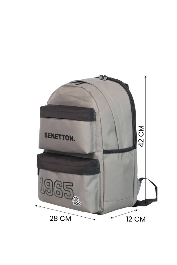 United Colors Of Benetton. 1965 Çift Ön Cepli Erkek Çocuk Sırt Çanta Set - 4