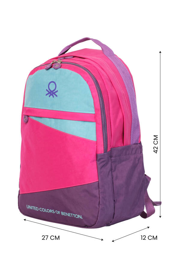 United Colors Of Benetton. Color Blocking Kız Çocuk Sırt Çantası - 6