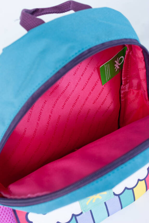 United Colors of Benetton. Gökkuşağı Desenli Kız Çocuk Anaokul Çantası - 9