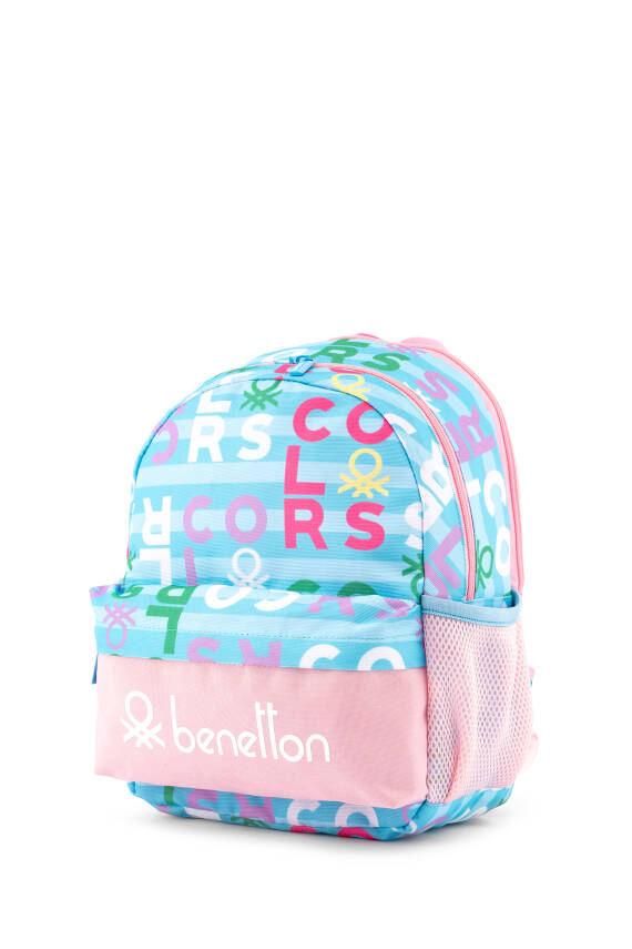 United Colors Of Benetton. Harf Baskılı Kız Çocuk Anaokul Çantası - 3