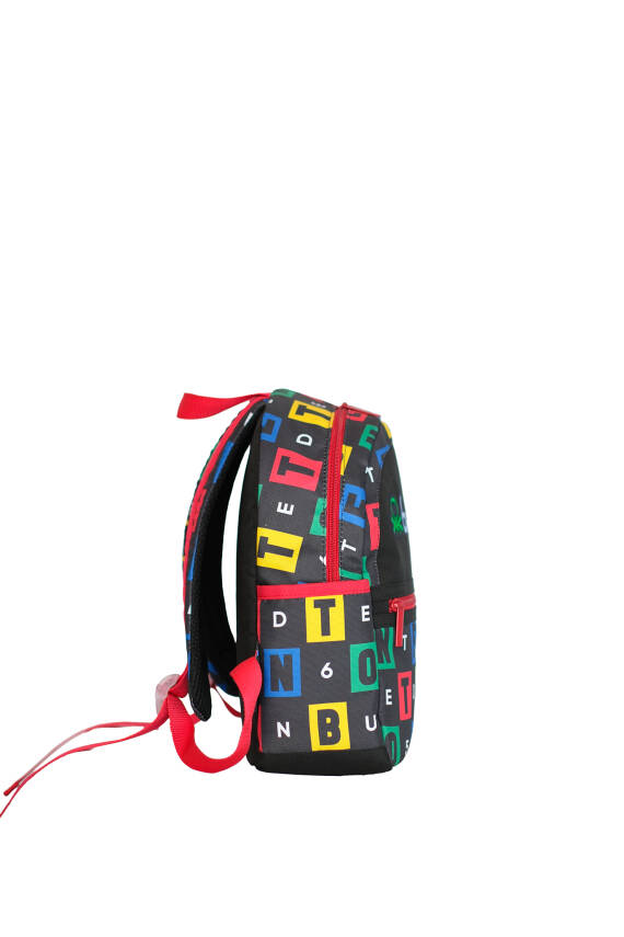 United Colors Of Benetton. Harf Baskılı Unisex Çocuk Anaokul Çantası - 3