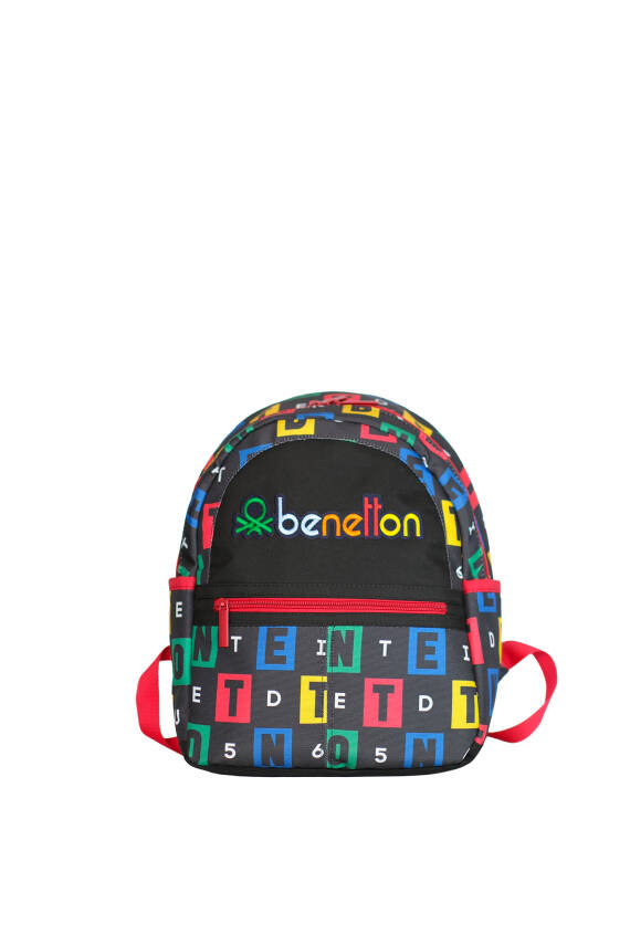 United Colors Of Benetton. Harf Baskılı Unisex Çocuk Anaokul Çantası - 1