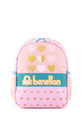 United Colors Of Benetton. Kalp Detaylı Kız Çocuk Anaokul Çantası - 2