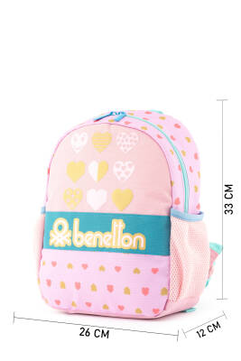 United Colors Of Benetton. Kalp Detaylı Kız Çocuk Anaokul Çantası - 6
