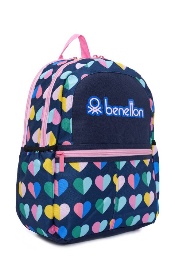 United Colors Of Benetton. Mini Kalp Desenli Kız Çocuk Sırt Çantası - 3