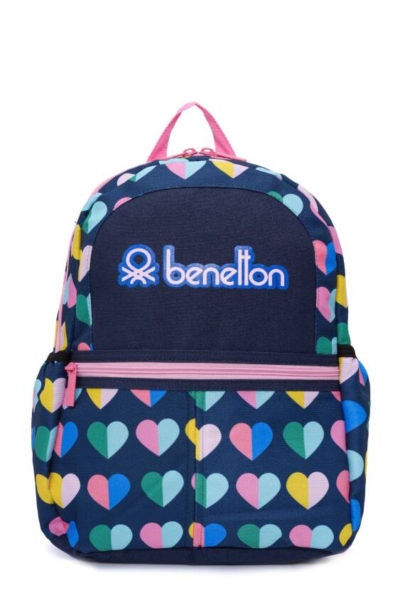 United Colors Of Benetton. Mini Kalp Desenli Kız Çocuk Sırt Çantası - 4