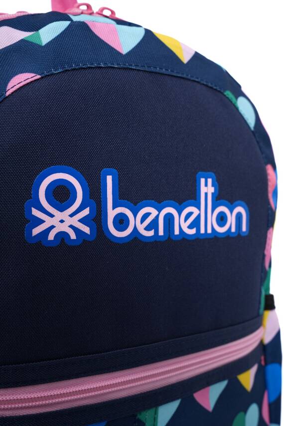 United Colors Of Benetton. Mini Kalp Desenli Kız Çocuk Sırt Çantası - 2