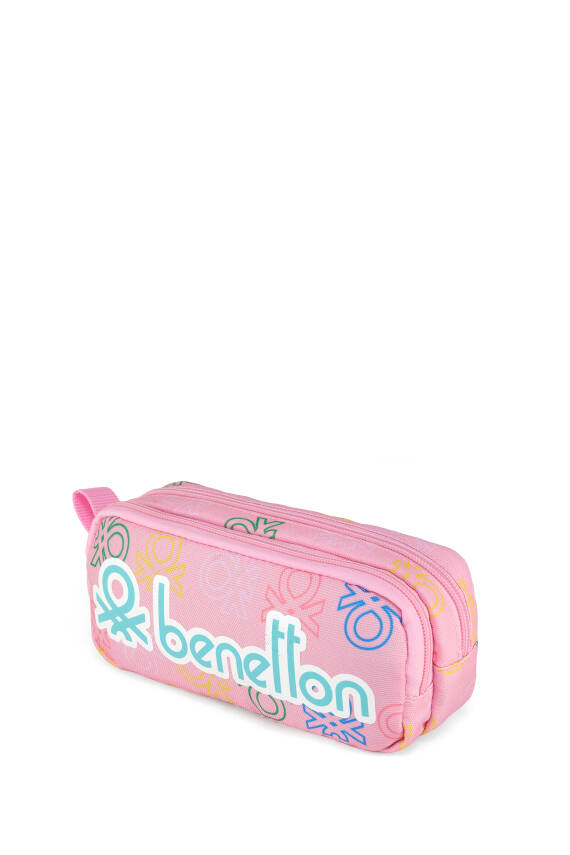 United Colors Of Benetton. Minimal Logo Baskılı Çift Bölme Kız Çocuk Kalemlik - 3