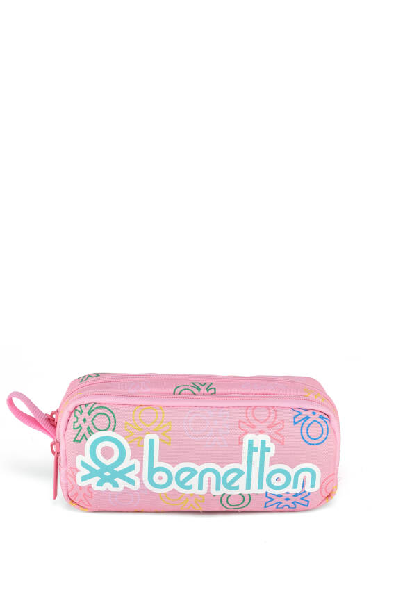 United Colors Of Benetton. Minimal Logo Baskılı Çift Bölme Kız Çocuk Kalemlik - 2