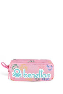 United Colors Of Benetton. Minimal Logo Baskılı Çift Bölme Kız Çocuk Kalemlik - United Colors Of Benetton.