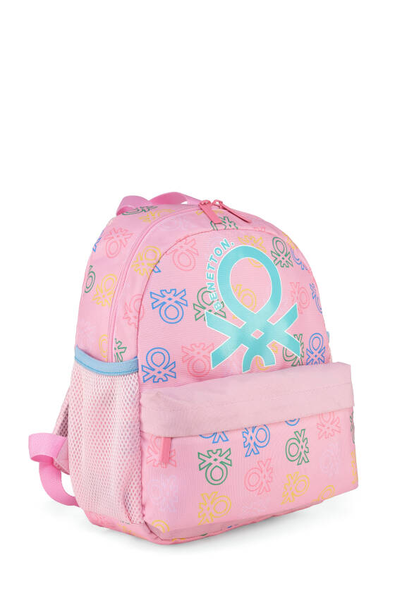 United Colors Of Benetton. Minimal Logo Baskılı Kız Çocuk Anaokul Çantası - 4