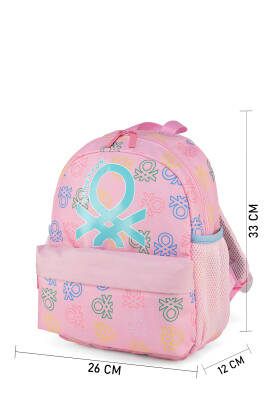 United Colors Of Benetton. Minimal Logo Baskılı Kız Çocuk Anaokul Çantası - 7